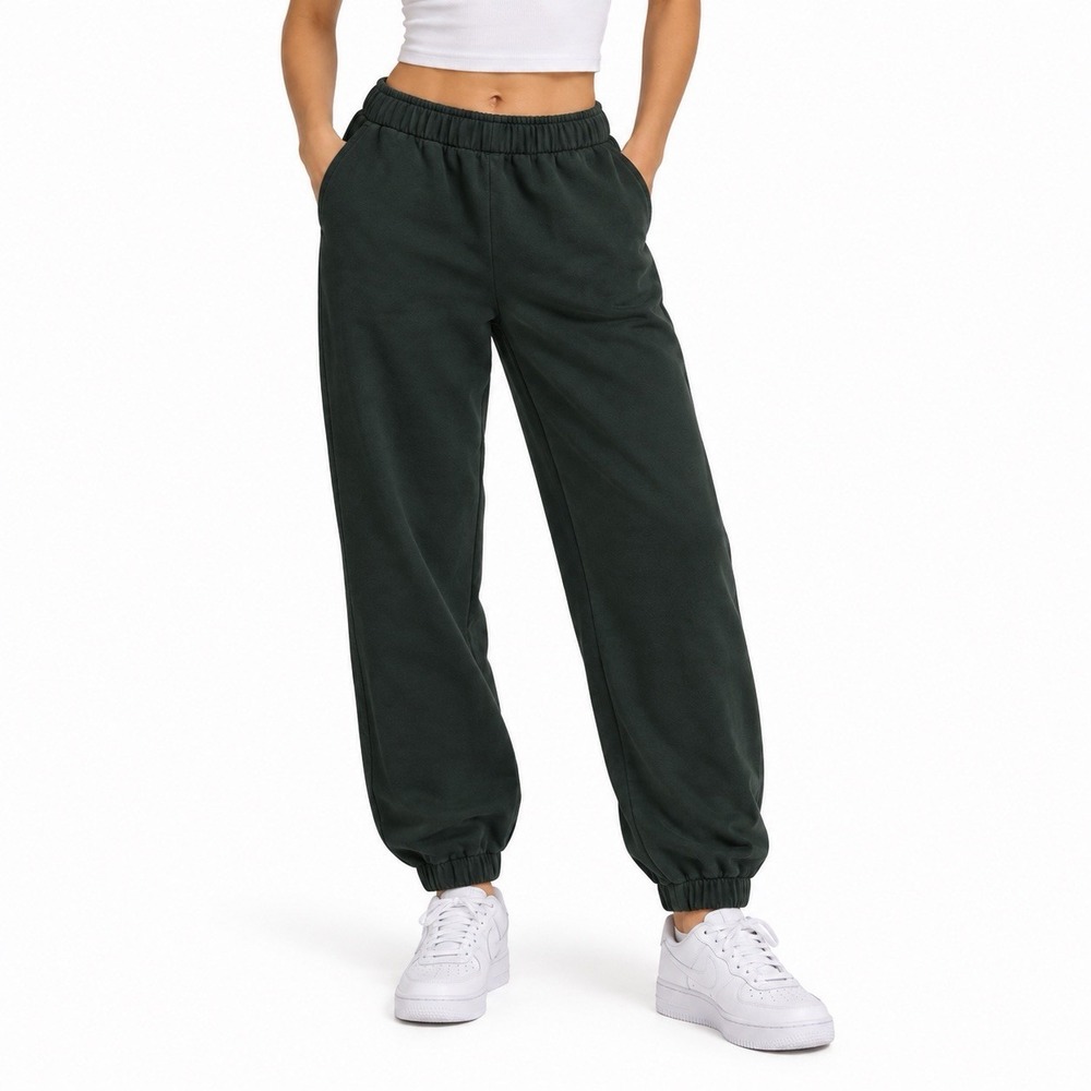 Brandy Melville Womens Sweatpants Green Joggers Pants